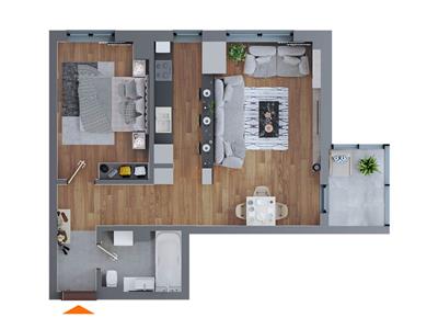 Apartament cu 2 camere decomandat in bloc nou din zona Dacia