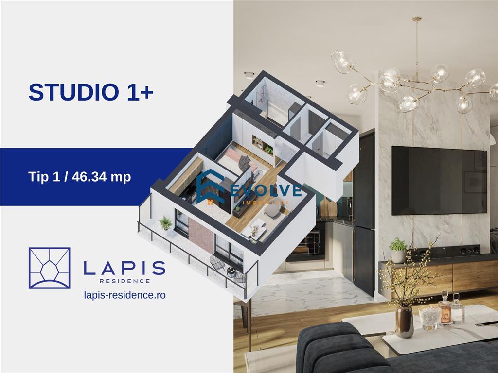 Dezvoltator LAPIS RESIDENCE - apartament Studio 1+, Galata, Iasi